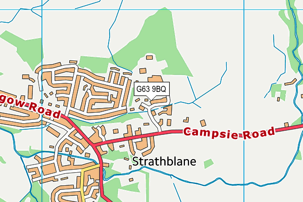 G63 9BQ map - OS VectorMap District (Ordnance Survey)