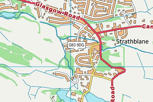 G63 9DG map - OS VectorMap District (Ordnance Survey)