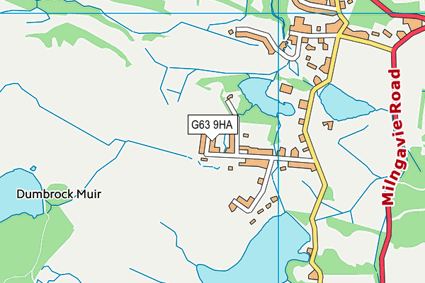 G63 9HA map - OS VectorMap District (Ordnance Survey)