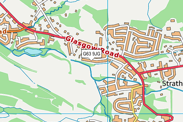 G63 9JG map - OS VectorMap District (Ordnance Survey)