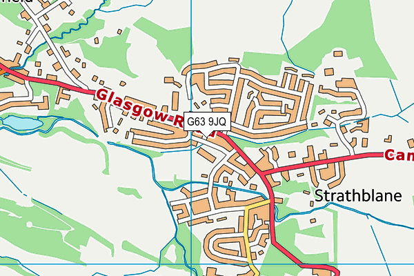 G63 9JQ map - OS VectorMap District (Ordnance Survey)