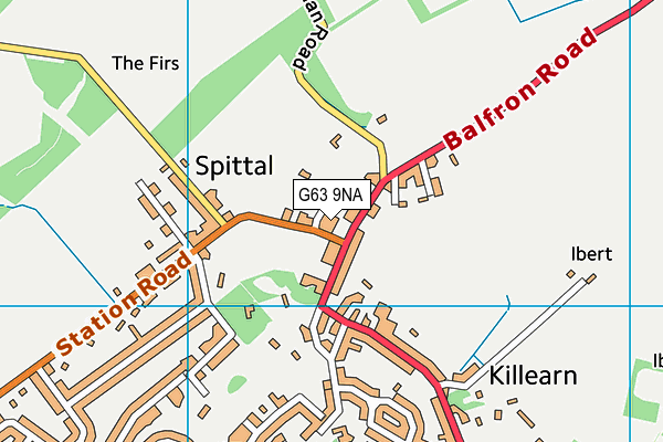 G63 9NA map - OS VectorMap District (Ordnance Survey)