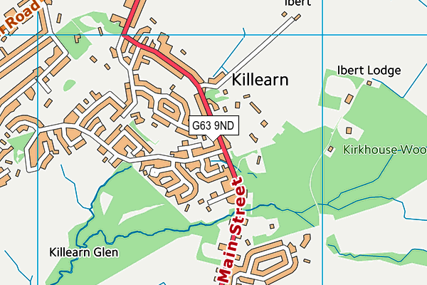 G63 9ND map - OS VectorMap District (Ordnance Survey)