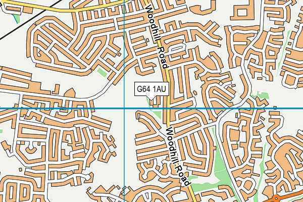 G64 1AU map - OS VectorMap District (Ordnance Survey)