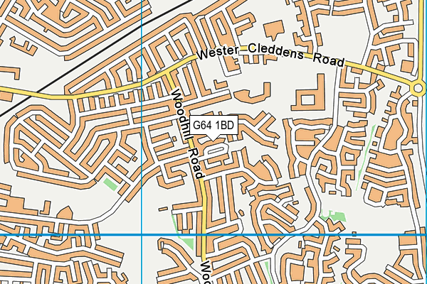 G64 1BD map - OS VectorMap District (Ordnance Survey)