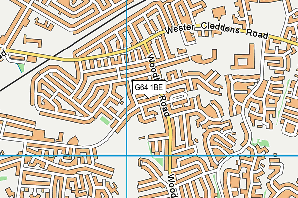 G64 1BE map - OS VectorMap District (Ordnance Survey)