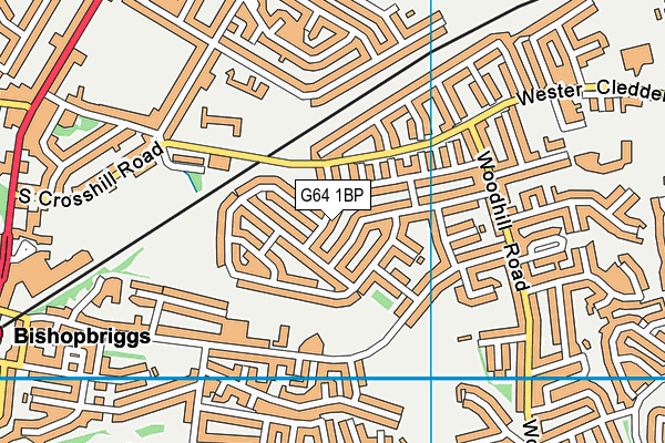 G64 1BP map - OS VectorMap District (Ordnance Survey)