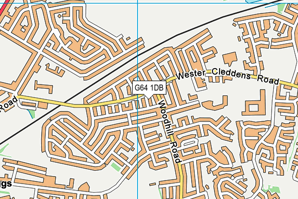 G64 1DB map - OS VectorMap District (Ordnance Survey)