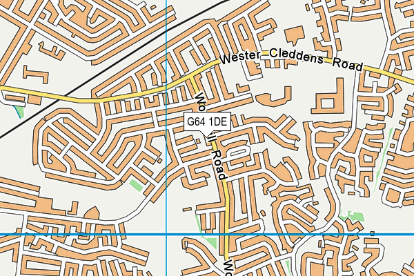 G64 1DE map - OS VectorMap District (Ordnance Survey)