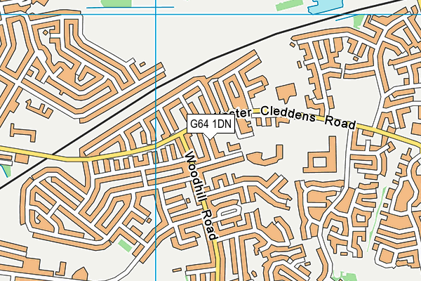 G64 1DN map - OS VectorMap District (Ordnance Survey)