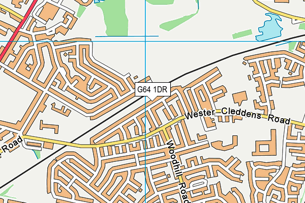 G64 1DR map - OS VectorMap District (Ordnance Survey)