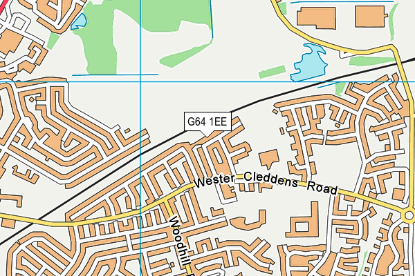 G64 1EE map - OS VectorMap District (Ordnance Survey)