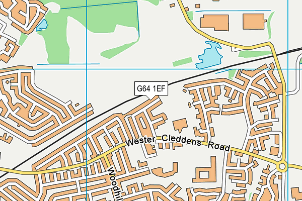 G64 1EF map - OS VectorMap District (Ordnance Survey)