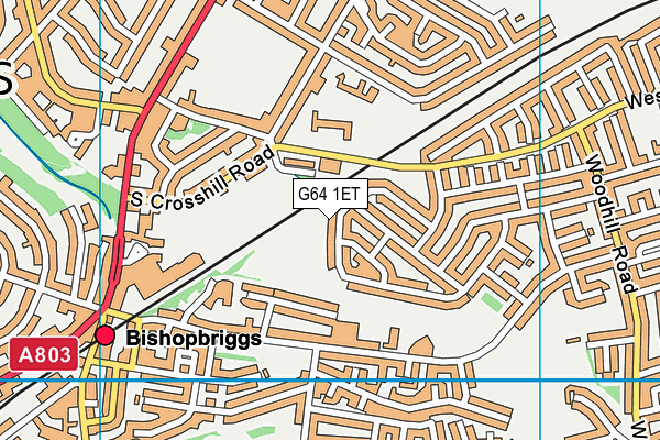 G64 1ET map - OS VectorMap District (Ordnance Survey)