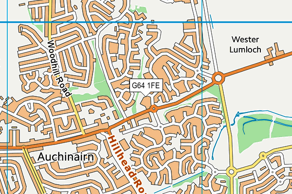 G64 1FE map - OS VectorMap District (Ordnance Survey)