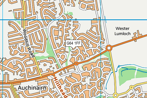 G64 1FF map - OS VectorMap District (Ordnance Survey)