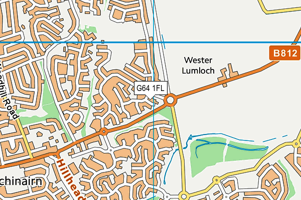 G64 1FL map - OS VectorMap District (Ordnance Survey)