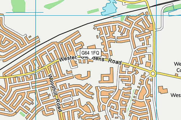 G64 1FQ map - OS VectorMap District (Ordnance Survey)