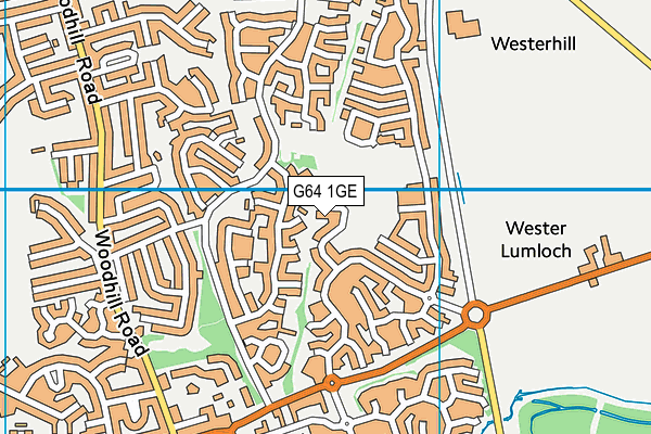 G64 1GE map - OS VectorMap District (Ordnance Survey)