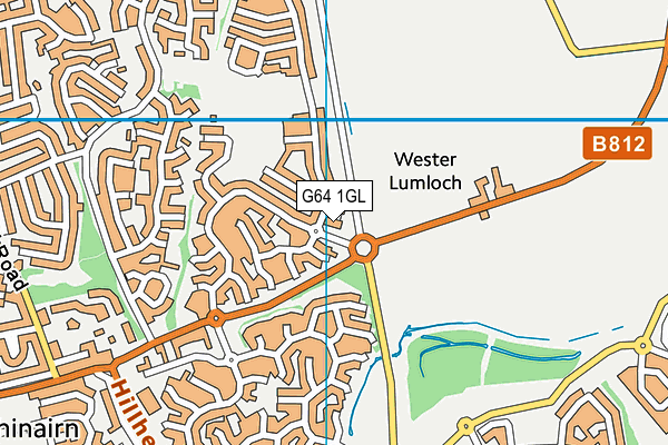 G64 1GL map - OS VectorMap District (Ordnance Survey)