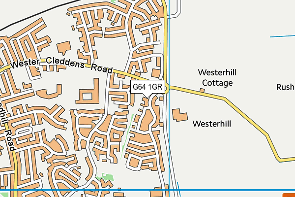 G64 1GR map - OS VectorMap District (Ordnance Survey)