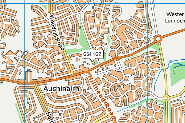 G64 1GZ map - OS VectorMap District (Ordnance Survey)