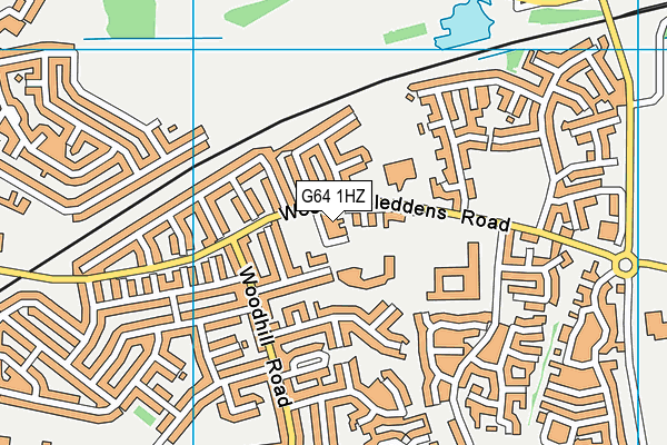 G64 1HZ map - OS VectorMap District (Ordnance Survey)