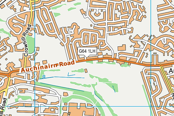 G64 1LH map - OS VectorMap District (Ordnance Survey)