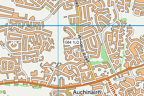 G64 1LQ map - OS VectorMap District (Ordnance Survey)
