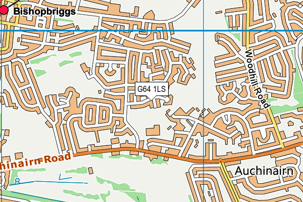 G64 1LS map - OS VectorMap District (Ordnance Survey)