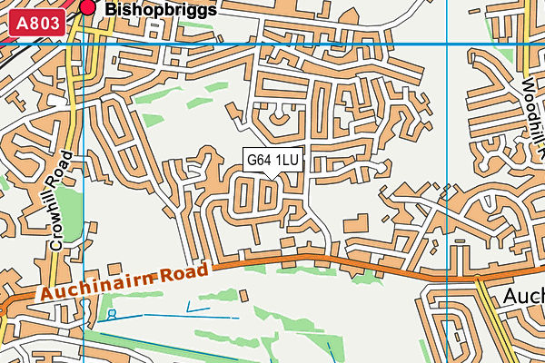 G64 1LU map - OS VectorMap District (Ordnance Survey)