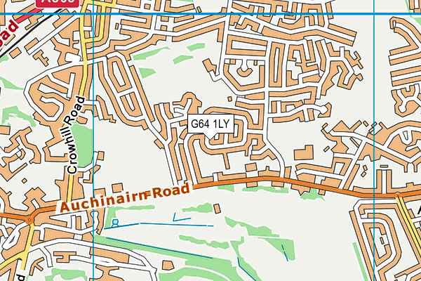 G64 1LY map - OS VectorMap District (Ordnance Survey)