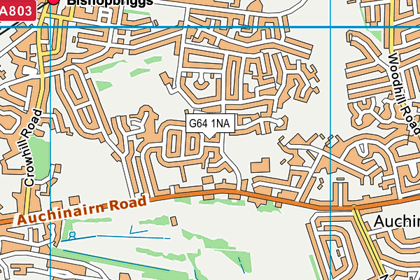 G64 1NA map - OS VectorMap District (Ordnance Survey)