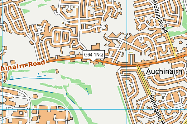 G64 1NQ map - OS VectorMap District (Ordnance Survey)