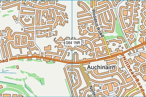 G64 1NR map - OS VectorMap District (Ordnance Survey)