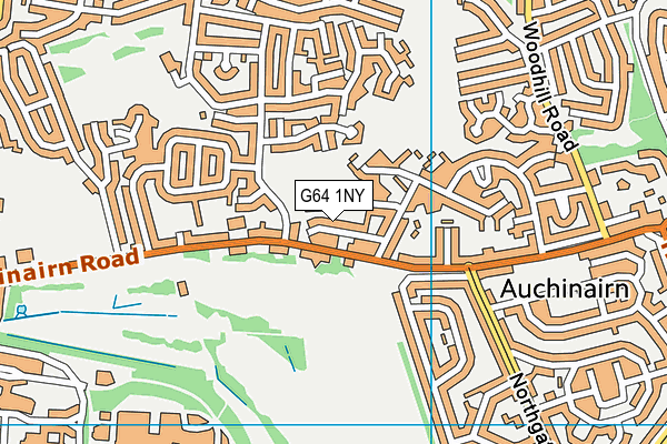 G64 1NY map - OS VectorMap District (Ordnance Survey)