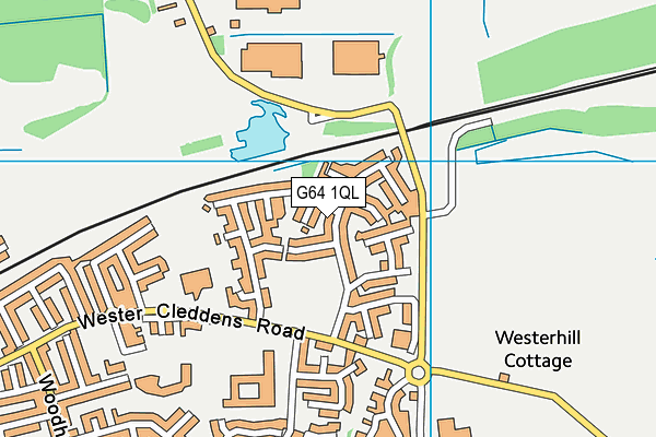 G64 1QL map - OS VectorMap District (Ordnance Survey)