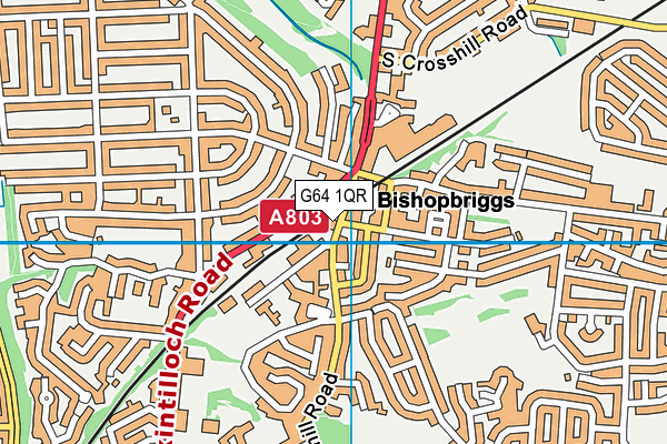 G64 1QR map - OS VectorMap District (Ordnance Survey)