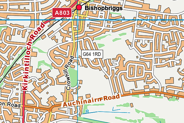 G64 1RD map - OS VectorMap District (Ordnance Survey)