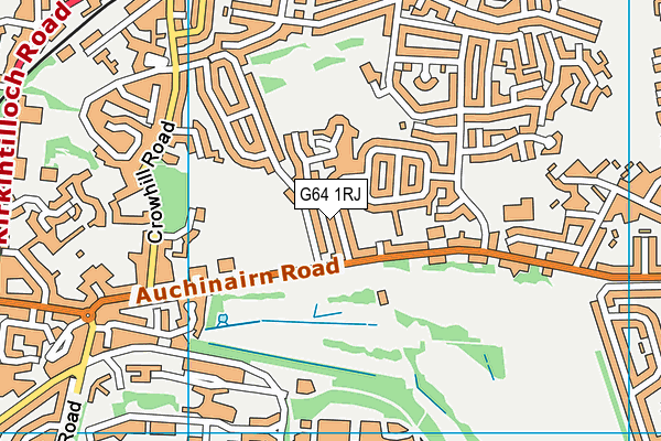 G64 1RJ map - OS VectorMap District (Ordnance Survey)