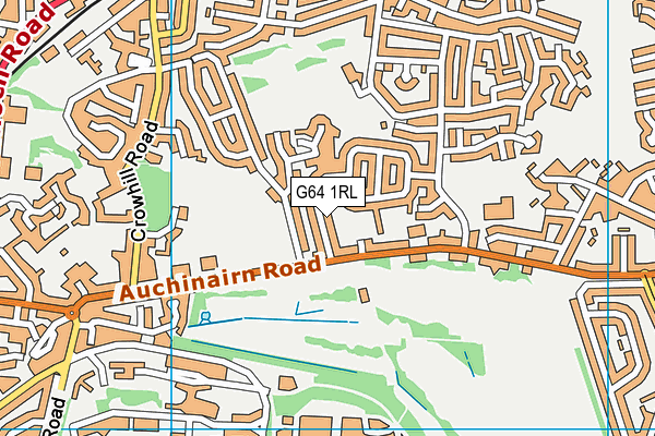 G64 1RL map - OS VectorMap District (Ordnance Survey)