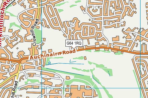 G64 1RQ map - OS VectorMap District (Ordnance Survey)