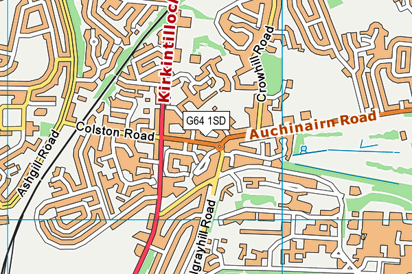 G64 1SD map - OS VectorMap District (Ordnance Survey)