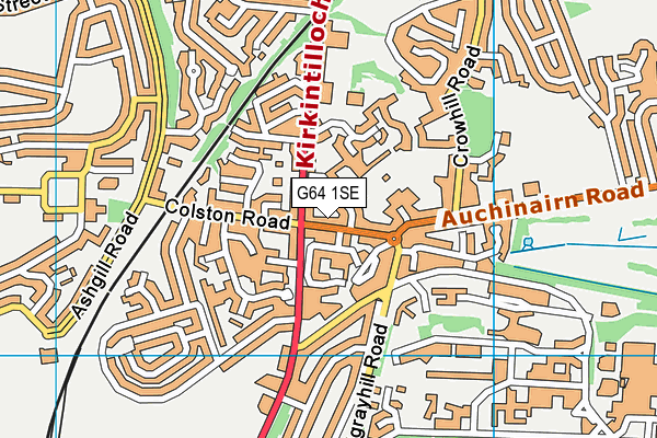 G64 1SE map - OS VectorMap District (Ordnance Survey)