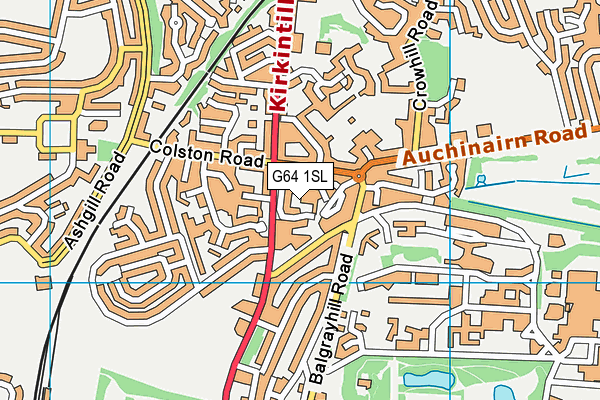 G64 1SL map - OS VectorMap District (Ordnance Survey)