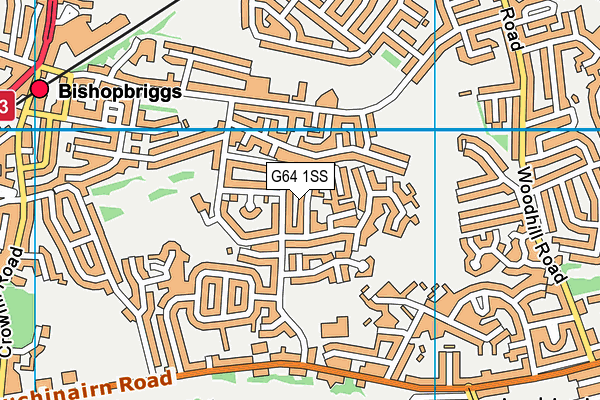 G64 1SS map - OS VectorMap District (Ordnance Survey)