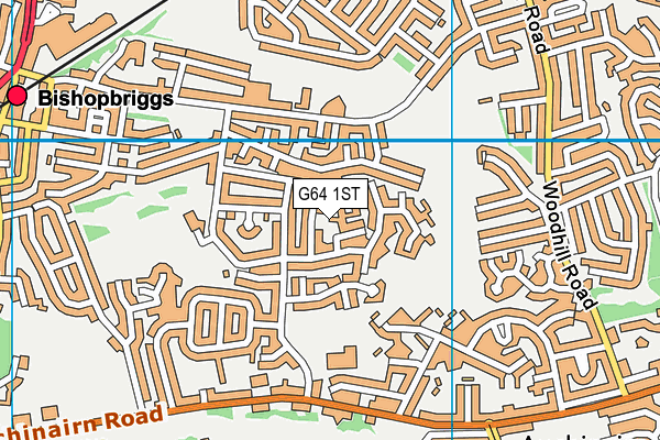 G64 1ST map - OS VectorMap District (Ordnance Survey)