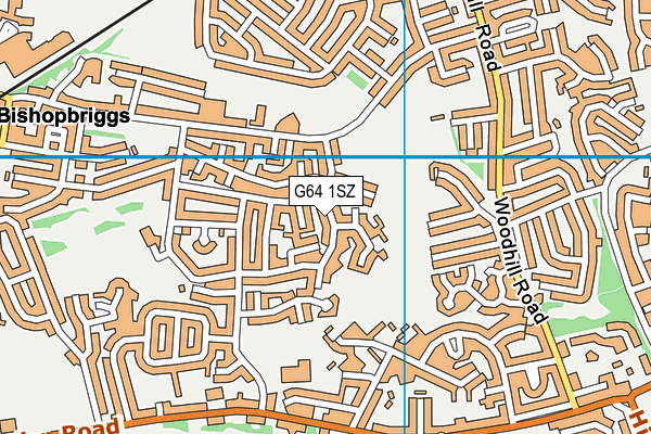 G64 1SZ map - OS VectorMap District (Ordnance Survey)