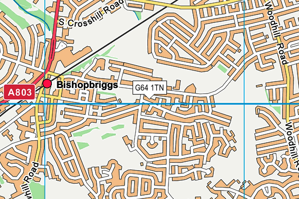 G64 1TN map - OS VectorMap District (Ordnance Survey)