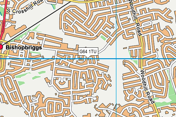 G64 1TU map - OS VectorMap District (Ordnance Survey)